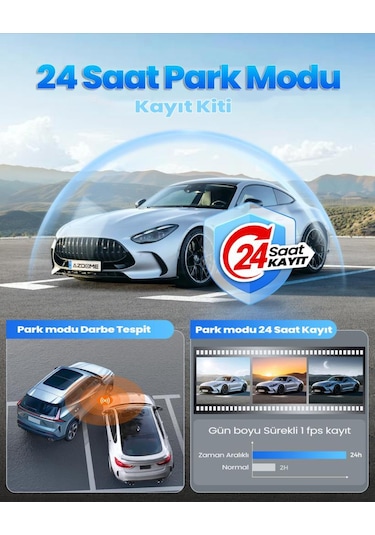 360+ Botslab G980H Pro ADAS Ön 4K UHD Arka 2K QHD 170° Geniş Açı Gece Görüşü Gps+WiFi Araç İçi Kamera +Park Kiti