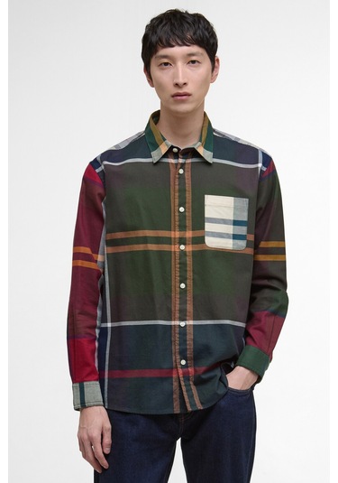 Barbour Patchwork Os Tartan Gömlek Mı73 Tartan Mix Bej