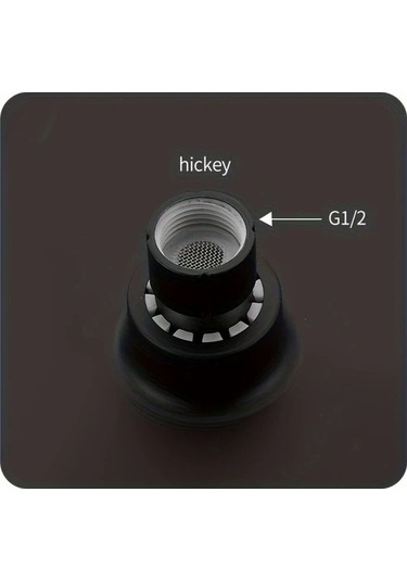 Fastbuy Challenger Siyah Kare Duş Başlığı Yüksek Basınç Endüstriyel Tasarım Su Geçirmez Ev Ve İş Kullanımı Siyah