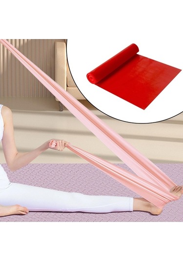 Pazly Kırmızı Kırmızı Jimnastik İçin Homyl Esneme Egzersiz Direnç Dans Bandı Ee Kırmızı
