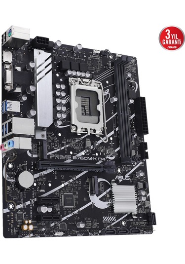 Asus Prıme B760m-k D4 Ddr4 5333mhz Oc Rgb M.2 Matx 1700p