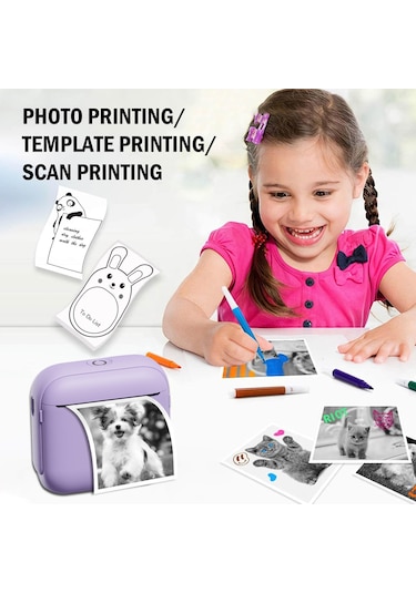 X6 Taşınabilir Mini El Etiket Yazıcısı Termal Baskı Bluetooth Etiket Makinesi Bej