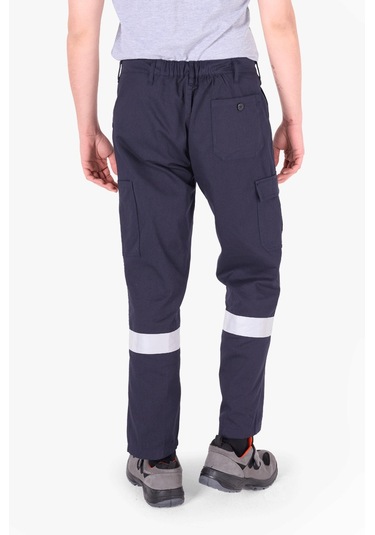 Reflektörlü Harman İş Pantolonu Lacivert