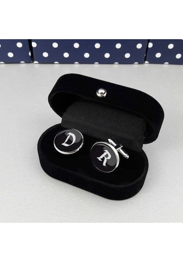 Harfli Kol Düğmesi Kişiye Özel Kol Düğmeleri  Damatlık Kol Düğmesi