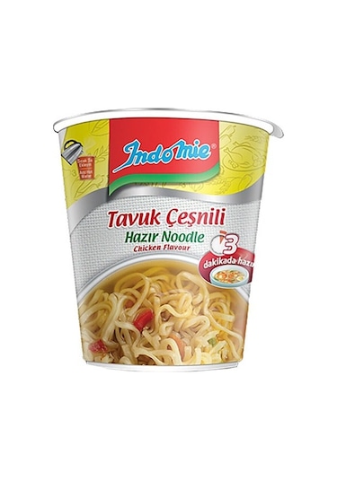 Indomie Noodle Tavuk Çeşnili 60 Gr Bardak X 8 Adet