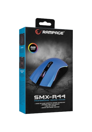 Rampage SMX-R44 Kablolu Makrolu Oyuncu Mouse