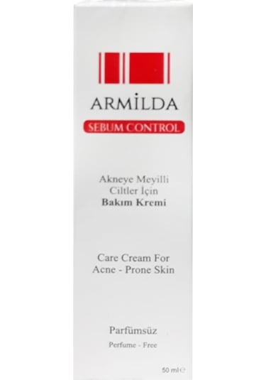 Armilda Akneye Meyilli Ciltler için Sebum Kontrol Bakım Kremi 50 ML