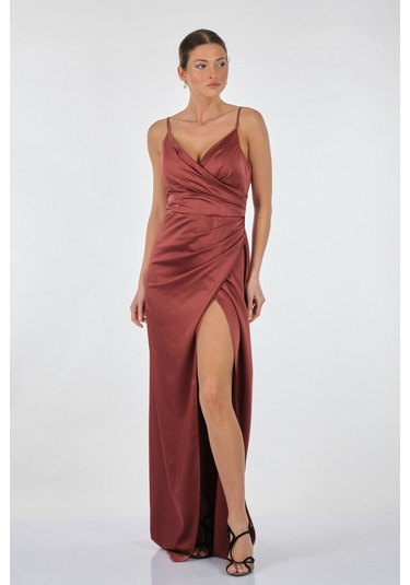 Dori 221BB4028 Kadın Elbise Tarçın