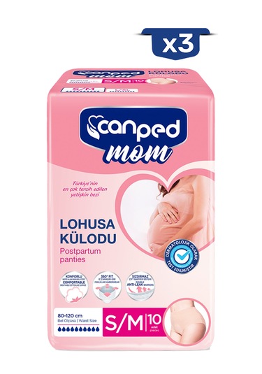 Canped Mom Lohusa Külodu S/m 3 Paket 30 Adet