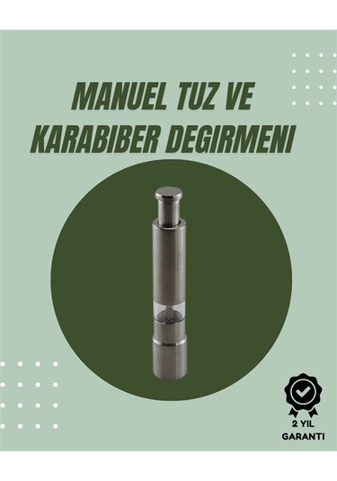 Orta Boy Kararbiber Ve Tuz Öğütücü Kolay Kullanım, Şık Tasarım Siyah