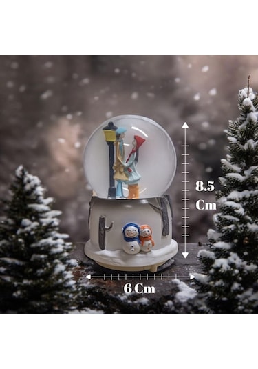 Renk Değiştiren Romantik Sevgili Kar Küresi