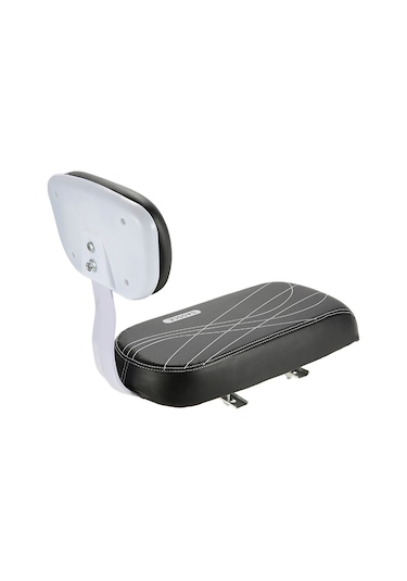 Tenfowee Bisiklet Arka Koltuğu Çocuk İçin, Pu Deri Su Geçirmez, Yumuşak Sponge Dolgulu, Tüm Tipteki Bisiklet Rafta Kolay Kurulum Siyah