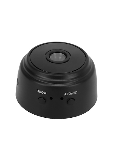 Vkemall Küçük Wifi Kamera 1080p Hd Gece Görüşü, Manyetik Arka Kapak, 240mah Dahili Batarya İle Ev/ofis İzleme Siyah