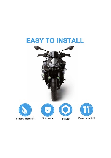 Nayomiglow Motosiklet Ön Camı Ön Cam Rüzgarlık Hava Akımı Deflektörleri Kawasaki Ninja Z-h2 21-2024 Zh2 Z H2 Se Siyah