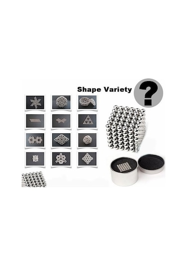 Neodyum Mıknatıs Neo Cube Küp 5mm Stres Topu 216 Adet