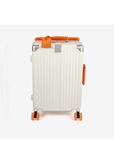 Baggaj Unisex Valiz 2523l Bej-orange