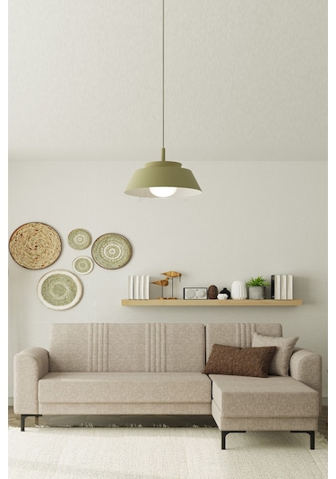 Modalife Rio Köşe Takımı Salon & Oturma Odası Açılır Yataklı Bazalı Kahve