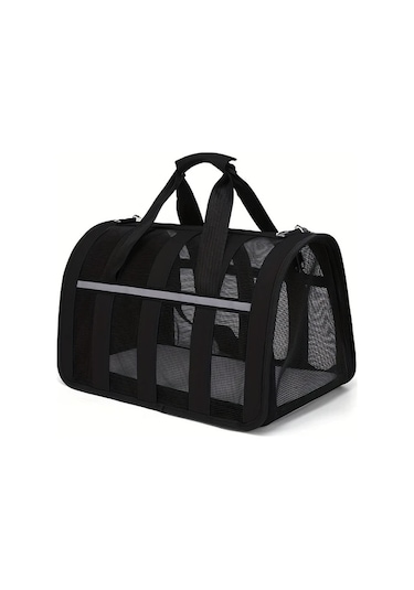 Honeybeeshop Havayolu Onayli Tasinabilir Siyah S 13 39x9 45x9 45in Kedi Kopek Seyahat Tasasi Katlanabilir Kumas Kafes Kilitli Fermuarlar