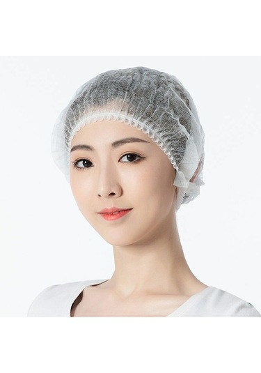 Vizörlü Tek Kullanımlık Surgical Cap Beyaz Bone 1000 Adet