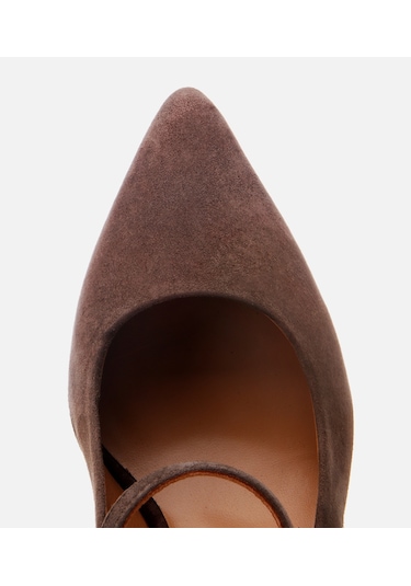 Hotiç Kadın Süet Deri Kahverengi Mary Jane Stiletto 01ayh304130a480 Kahverengi
