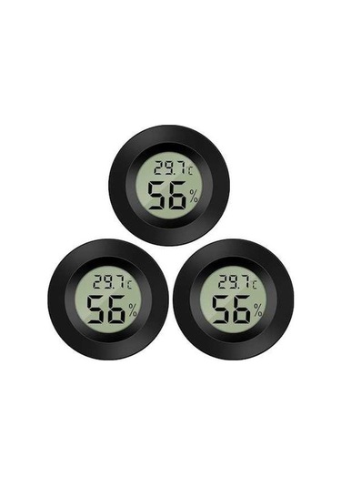 Ganzhoushop Test Termometre Sıcaklık Nem Mini Lcd Dijital Cihazı 3x Ultra Hassas Ölçüm Aleti