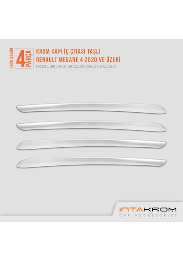 Renault Megane 4 Krom İç Kapı Çıtası 4 Parça 2020 Ve Üzeri