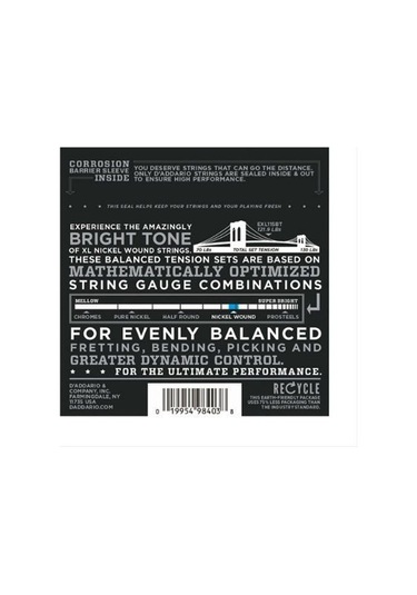 D'addario Exl115Bt Elektro Gitar Teli Xl Medıum