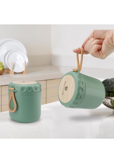 400 Ml'lik Paket Müsli Kupası, Kaşık Ve Kapaklı Yoğurt Kupası