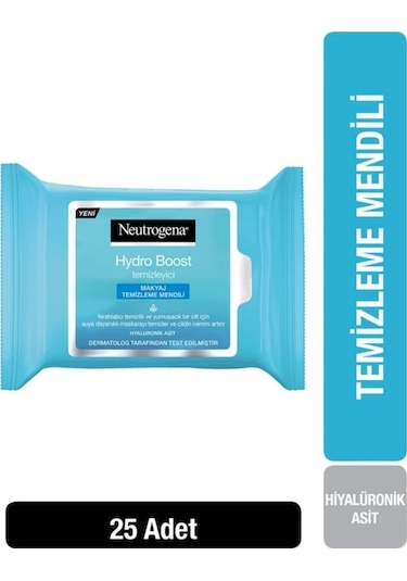 Neutrogena Hydro Boost Makyaj Temizleme Mendili 25'li