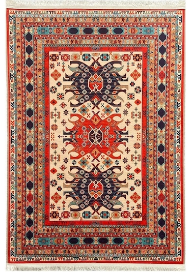 Prizma Halı Vintage Kilim V-6511 Çok Renkli