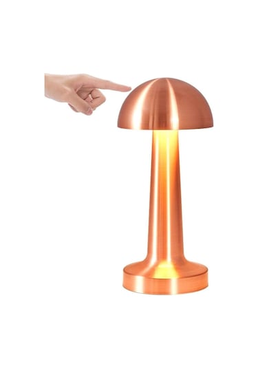 Mantar Model Retro Masa Lambası - Dimmerli, Şarjlı, Dekoratif Ve Dokunmatik Çok Renkli