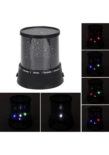 Ulzyvf Yıldız Yatak Projeksiyon Lambası Gökyüzü Efekti İle Plastik Odası Için Beyaz Işık - Tu Beyaz