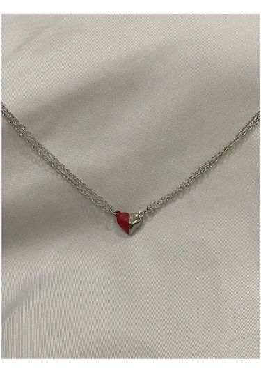 Hediye Vakti Sevgili Mıknatıslı Kalp Kolyesi