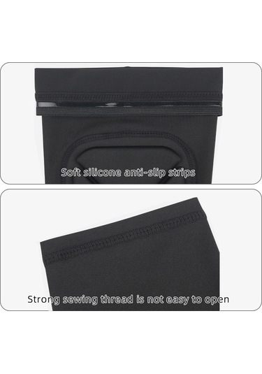 Aubyhe Xl Siyah Spor Diz Koruyucu: Çift Katlı Döşeme, Şok Emici, Yaralanma Riskini Azaltır - Tek Adet Siyah