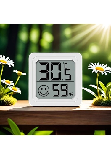 Boatshop1 Mini Termometre Higrometre Elektronik Sıcaklık Nem Göstergesi Araba İçin Rastgele Renk Karıştırma 6 Adet