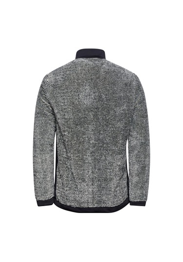 2as San Diago Erkek Tam Fermuarlı Çizgili Polar Kemik