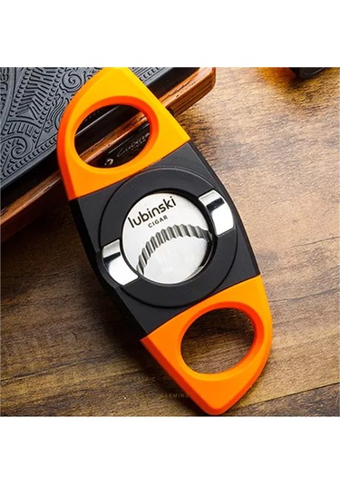 Lubinski 3 Torch Çakmak ve Kesici Puro Seti Turuncu