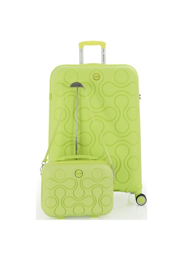 Mçs Polipropilen 2li Valiz Seti Büyük & Makyaj V376 S23sy1000047-set 00194 Açık Sarı