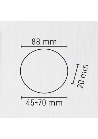 Maxled 9w Yuvarlak Sıva Altı Ayarlanabilir Geçmeli Backlight Led Panel 6500k Beyaz