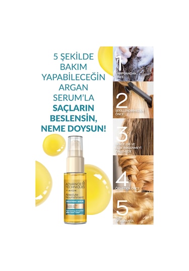 Avon Advance Techniques Argan Yağı İçeren Besleyici Saç Bakım Seti