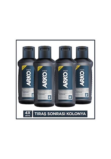 Arko Men Platinum Tıraş Sonrası Kolonya 4 x 255 ML