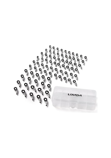 80 Adet Olta Kılavuz Ucu Tamir Kiti Seti Dıy Göz Yüzükler Kutusu İle Farklı Boyut Paslanmaz Çelik Çerçeveler