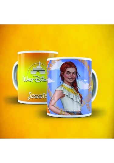 Disney Jessie Baskılı Kupa Bardak Beyaz