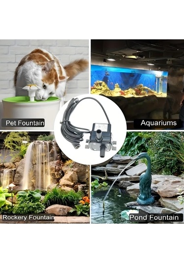 Oldfriend 3 Parçalı Usb Akvaryum Pompası Seti 5ft Hortum 240l/s Fıskiye