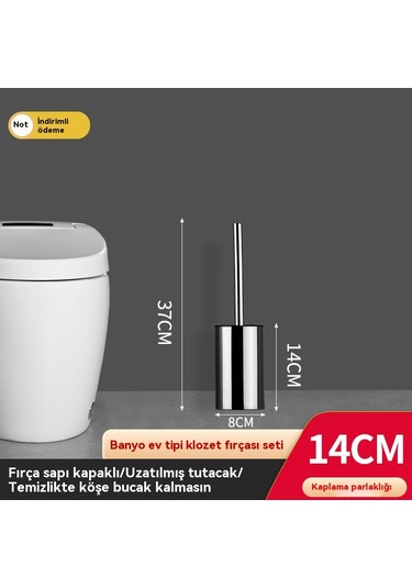 304 Paslanmaz Çelik Banyo Tuvalet Fırçası Gümüş Gümüş