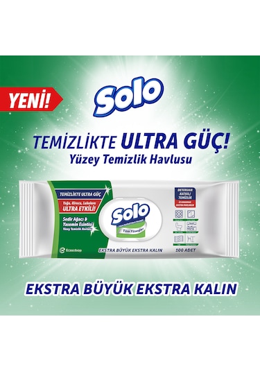 Solo Sedir Ağacı Yasemin Esintisi Yüzey Temizlik Havlusu 4'lü