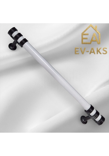 Reis Kulp Nesli Model Alüminyum Metal Dolap Çekmece Kulpu Beyaz - Siyah