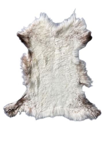 Naturel Dekoratif Boyasız Kısa Tüylü Doğal Desenli 60 X 50 Cm Koyun Postu Paspas - Gerçek Deri Post Çok Renkli