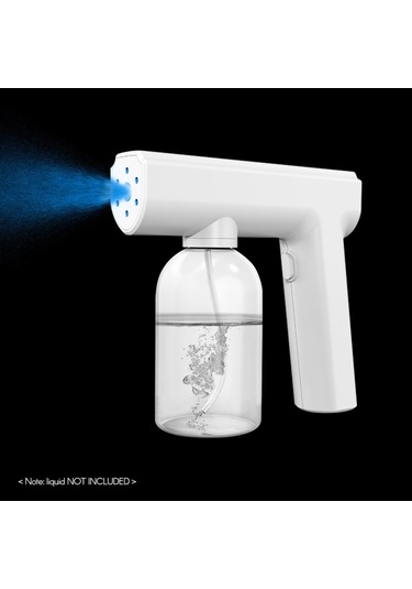 Leezsing Nano Atomizer Sprey Kablosuz Mavi Işık Elde Taşınabilir Şarj Edilebilir Dezenfektan Sisleme Makinesi 300ml/ 10oz Kapasiteli D-6