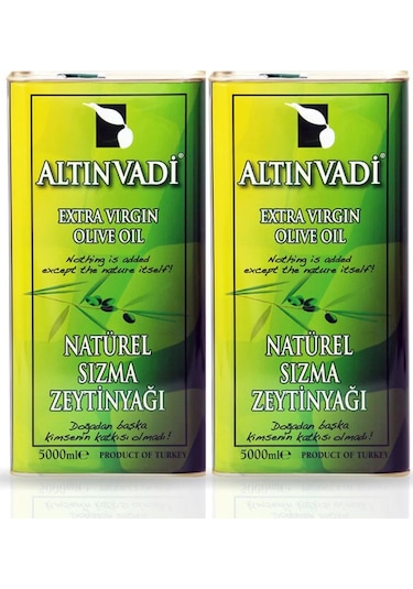 Altinvadi Naturel Sızma Zeytinyağı Teneke 2 x 5 L